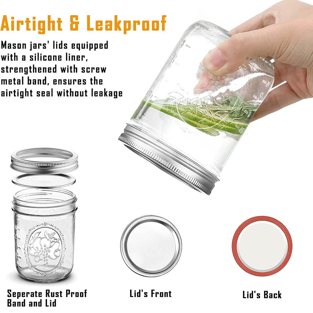 Frascos de Vidrio de Boca Anch - Mason Jar Wide Mouth reseña y precio
