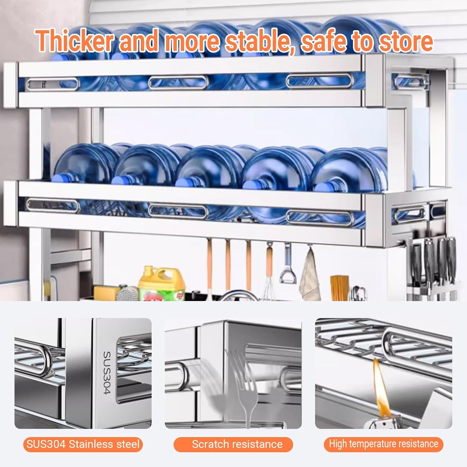 Escurridor de platos sobre el  - Food Storage Organiser reseña y precio