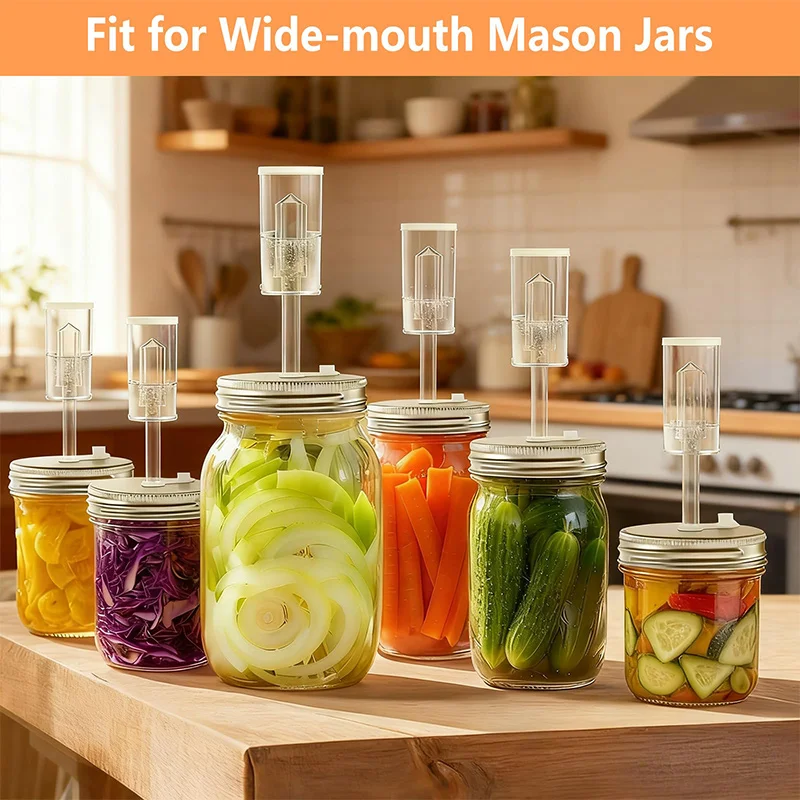 Kit de Fermentación, Juego de  - Mason Jar Wide Mouth reseña y precio
