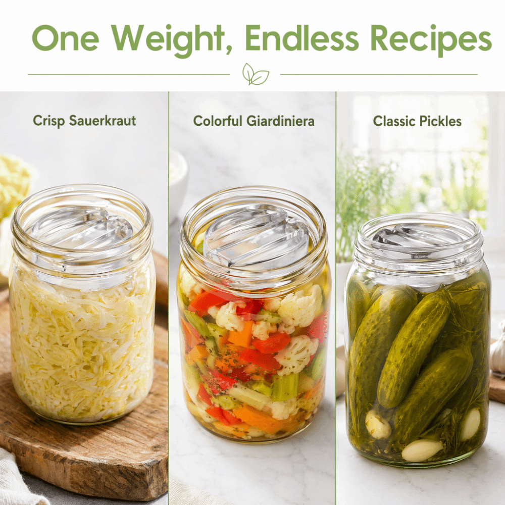Pesas de vidrio fermentadas co - Mason Jar Wide Mouth reseña y precio