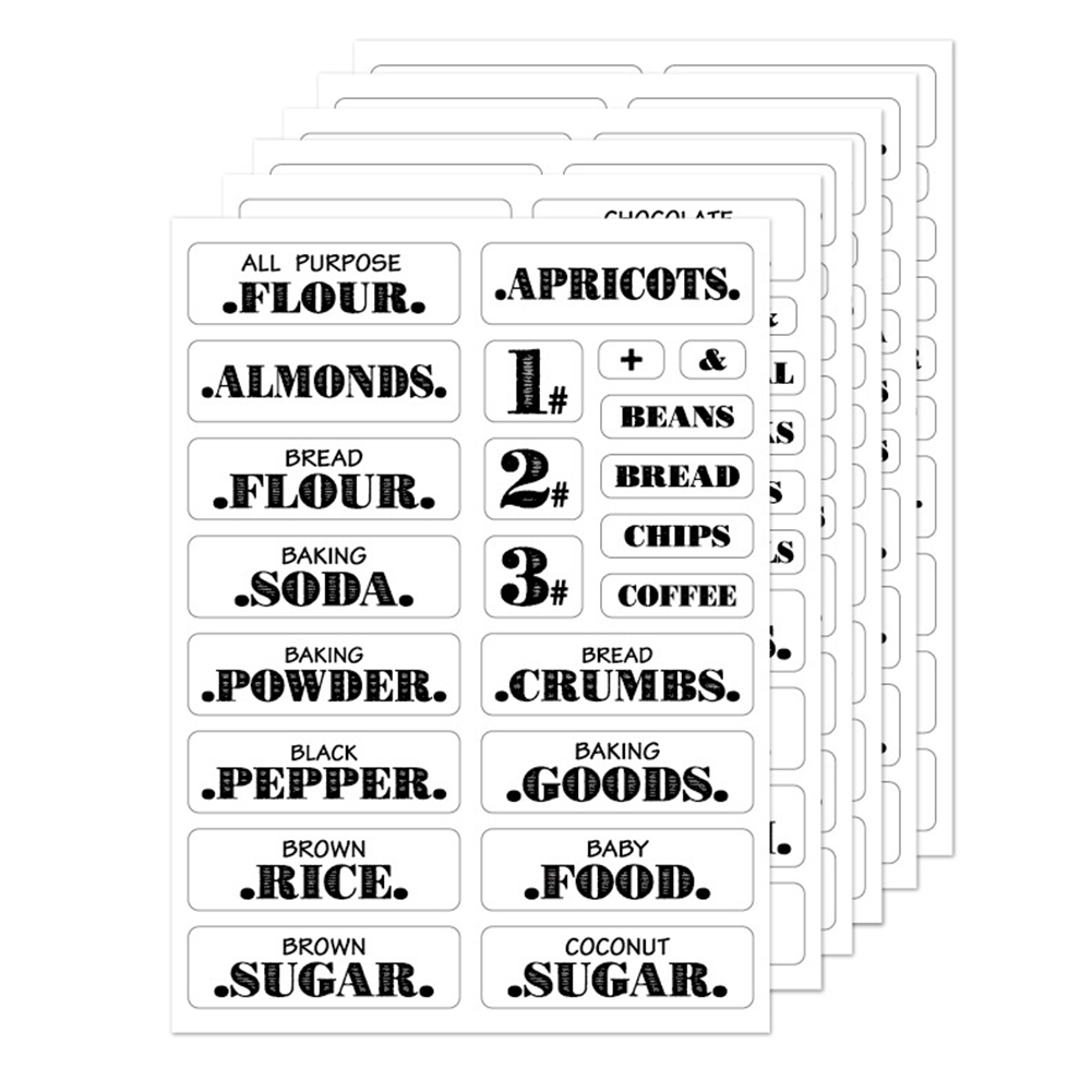 Pegatinas de cocina para condi - Food Storage Labels reseña y precio