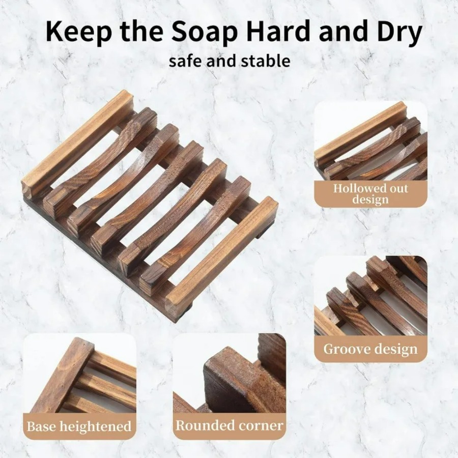 Jabonera de madera para baño d - Food Storage Organiser reseña y precio