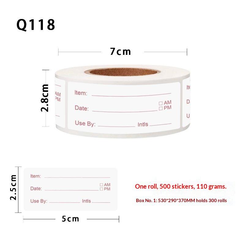 500 unidades/rollo, 5*2.5cm, E - Food Storage For Restaurant reseña y precio